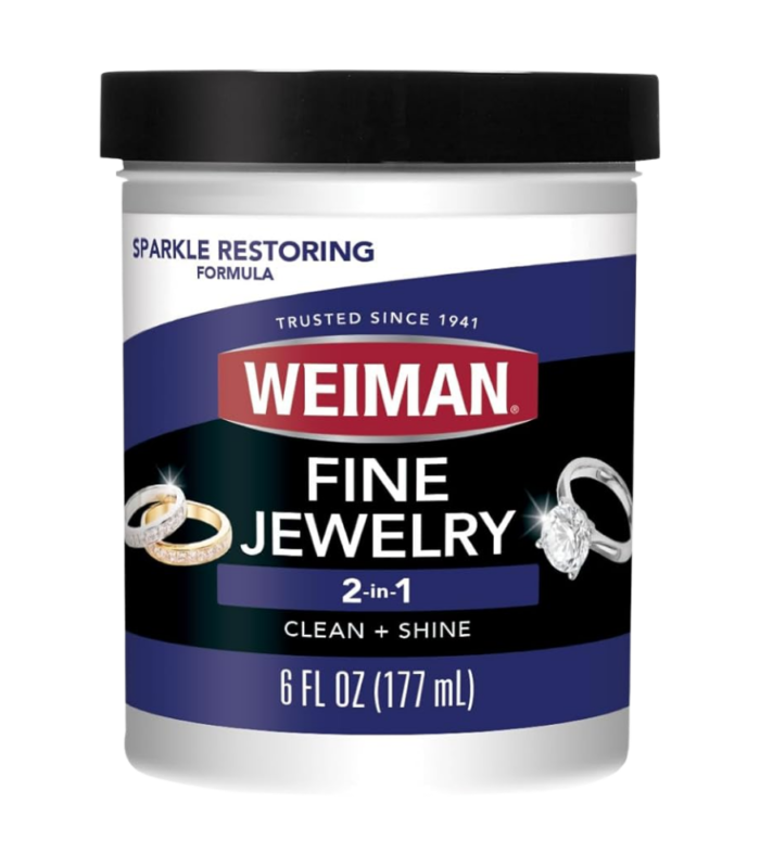 Weiman Fine Jewelry Cleaner Liquid with Cleaning Brush